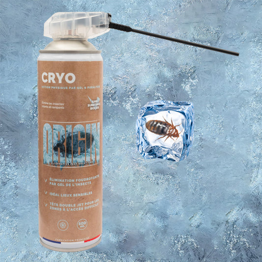 Cryo Origin gel froid paralysant -40°C contre les punaises de lit