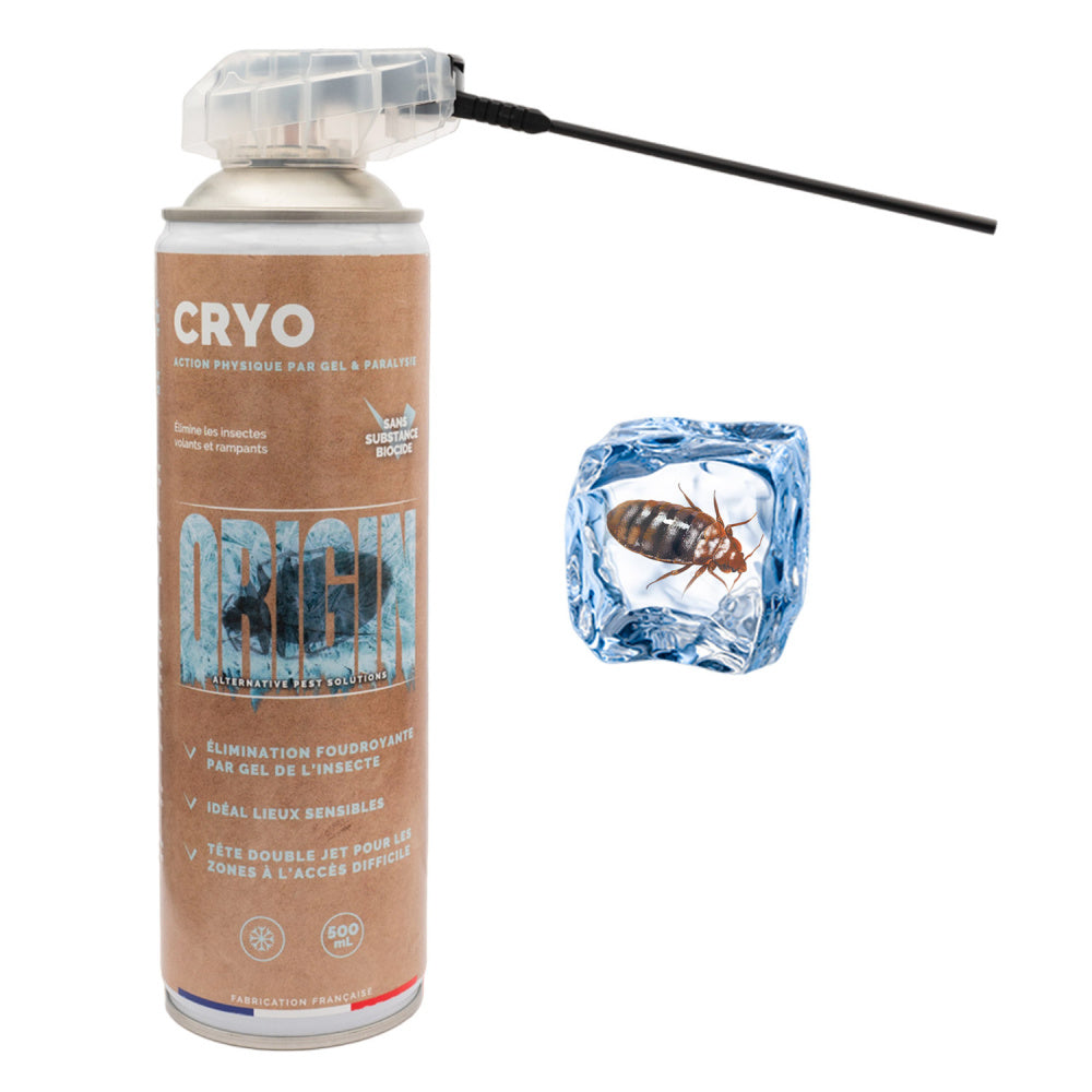 Cryo Origin gel froid paralysant -40°C contre les punaises de lit